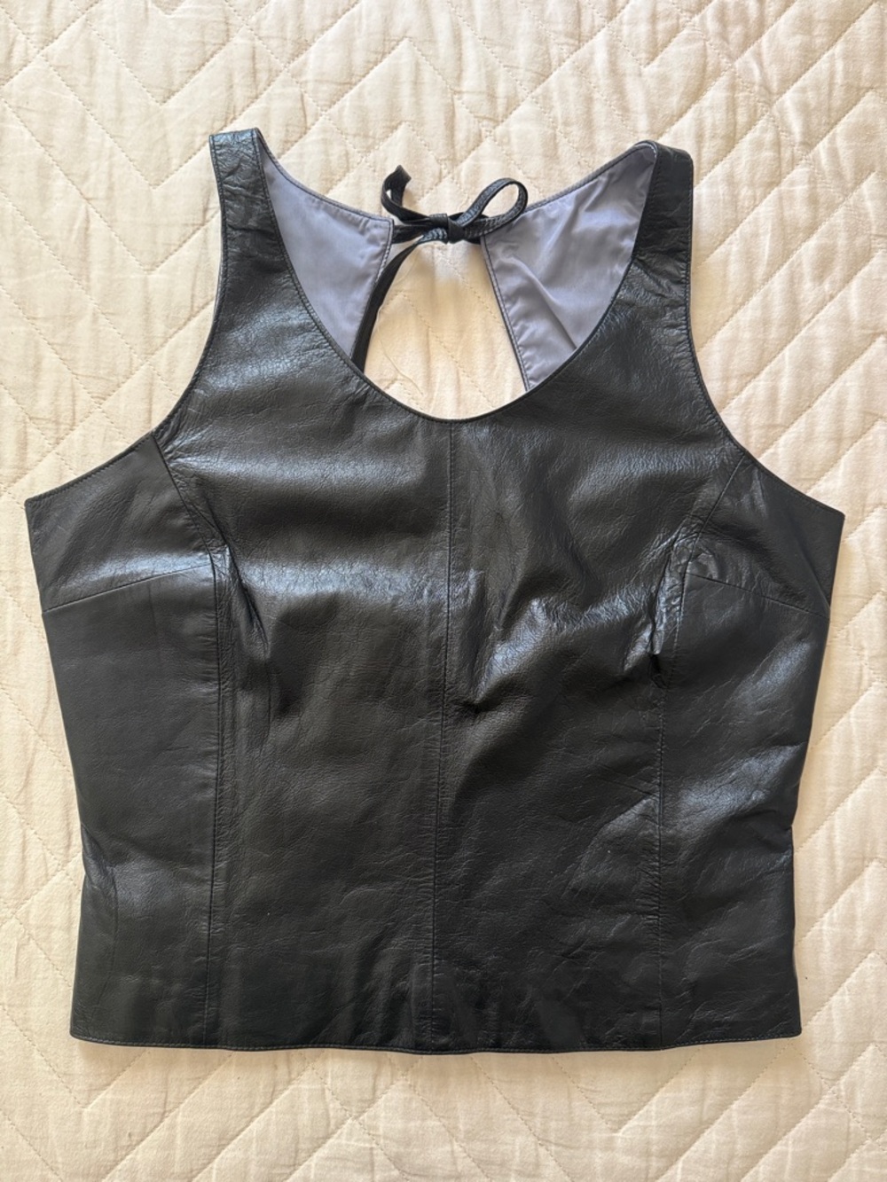 Wilson’s Leather Maxima Crop Top Corset Back Zipper